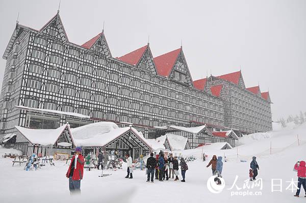 長野縣綠色廣場供滑雪游客投宿的洋式賓館