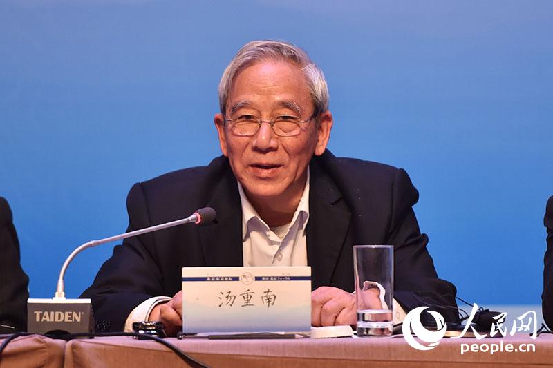 中國日本史學會會長湯重南。 翁奇羽攝