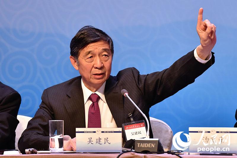 外交學院原院長吳建民。 翁奇羽攝