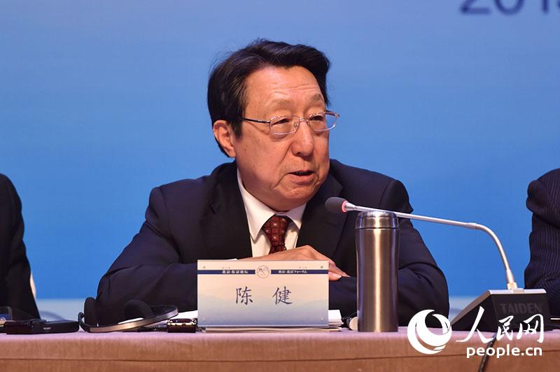 聯合國原副秘書長陳健。 翁奇羽攝