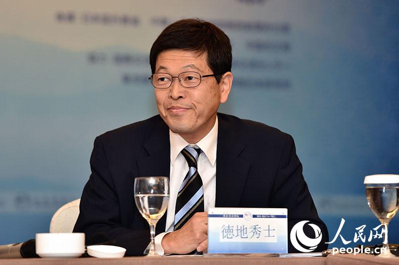 日本防衛審議官德地秀士參加安全分論壇。 翁奇羽攝