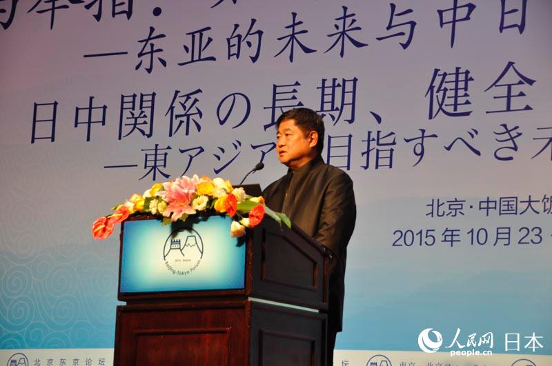 故宮博物院院長單霽翔閉幕式上做主題演講。（攝影 張靖）