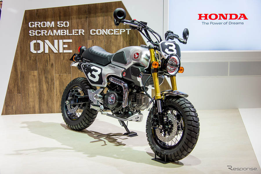 東京車展日系新車：本田概念摩托車·GROM50 Scrambler Concept-One與Two