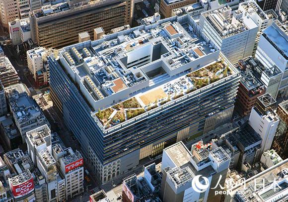 從空中俯瞰“銀座6”（森大廈提供）