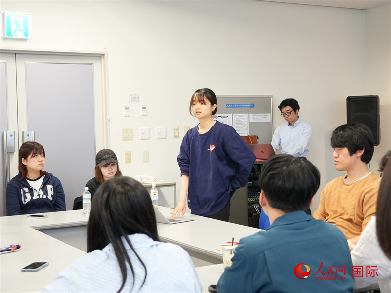 日本青年分享访华见闻与感悟。人民网 许可摄