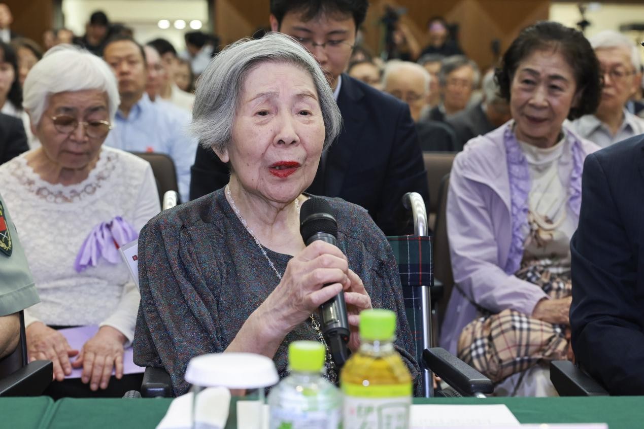日本籍解放军老战士元木光子。中国驻日本大使馆供图
