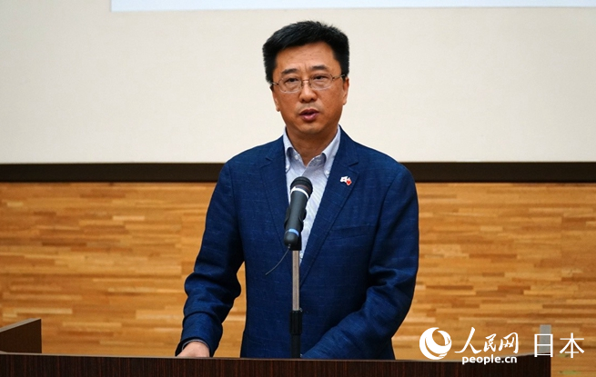 中国教育国际交流协会国际合作部印凯致辞。蒋晓辰摄