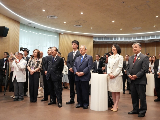 中國館閉館儀式現場。人民網 許可攝