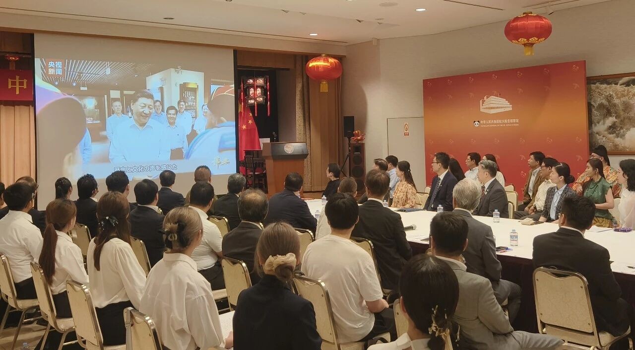 交流会现场。中国驻大阪总领馆供图